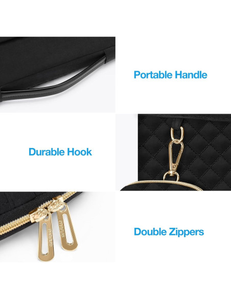 Funda Protectora para Laptop MOSISO 13.3" Acolchada Negra