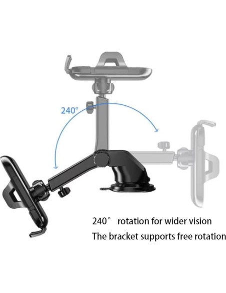Soporte para Teléfono de Coche Genérico con Rotación 360