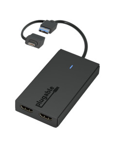 Adaptador Doble Monitor Plugable UGA-HDMI-2S USB-C a HDMI