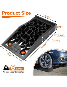 Rampas de Coche Donext 6 Toneladas para Vehículos de Bajo Chasis 2