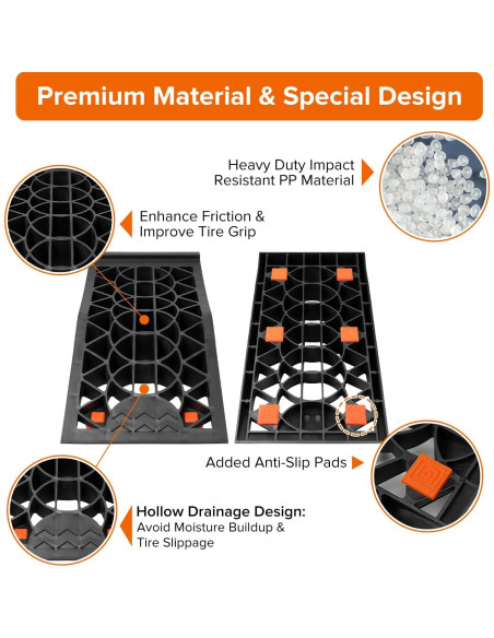 Rampas de Coche Donext 6 Toneladas para Vehículos de Bajo Chasis