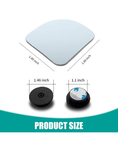 Espejo de Punto Ciego Convexo Zeathery 4.8 cm Ajustable