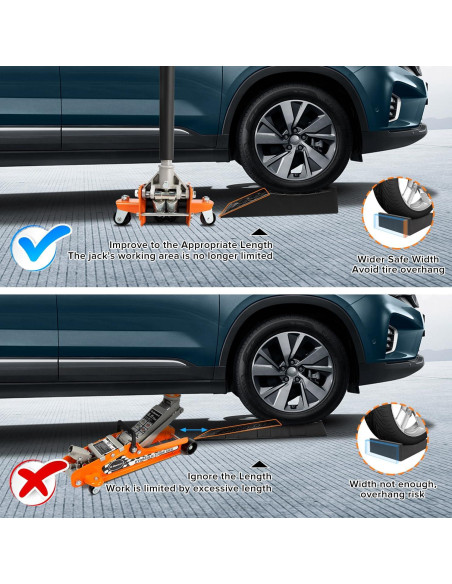 Rampas de Coche Donext 6 Toneladas para Vehículos de Bajo Chasis
