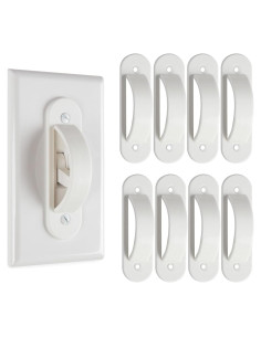 Cubiertas de Interruptores de Luz Lisol 8 Piezas Blanco Seguridad