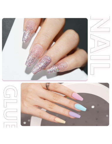 GAOY Gel Pegamento para Uñas 2 en 1 16ml - Larga Duración