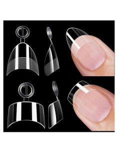 Puntas de Uñas Almendra y Cuadradas WOWITIS 480 Pcs