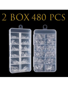 Puntas de Uñas Almendra y Cuadradas WOWITIS 480 Pcs 2