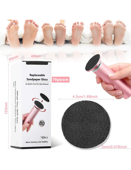 120 Discos de Lija Mudder para Lima Eléctrica de Pies 10.9 cm