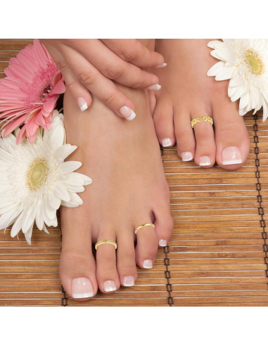 6 Anillos de Dedo del Pie Dorados Mikovivi - Ajustables y Elegantes