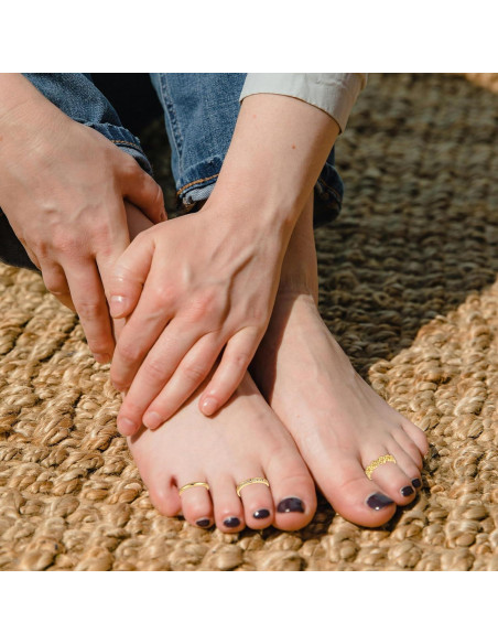 6 Anillos de Dedo del Pie Dorados Mikovivi - Ajustables y Elegantes