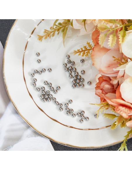 Beebeecraft 60Pcs Respaldos de Aretes Plateados 4mm Acero Inoxidable