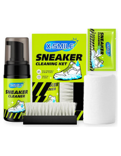 Kit de Limpieza de Zapatos X-SMILE 4 Piezas para Ante y Cuero