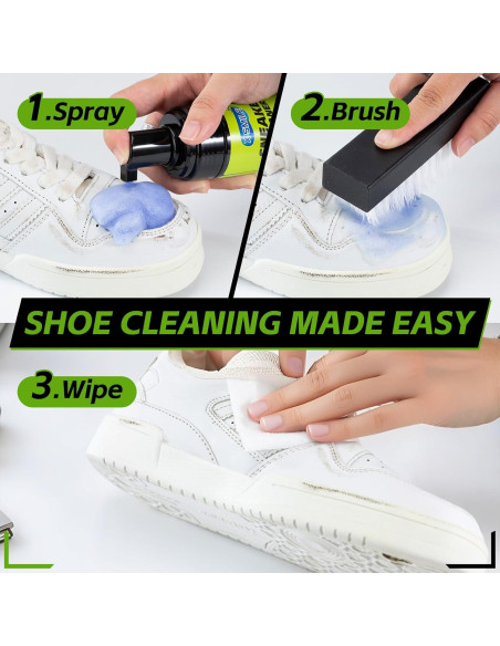 Kit de Limpieza de Zapatos X-SMILE 4 Piezas para Ante y Cuero