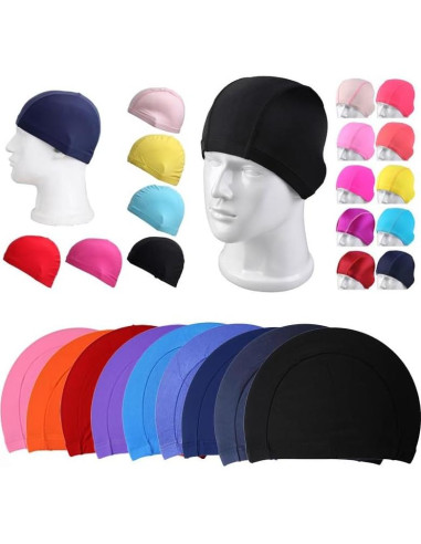 Paquete de 7 Gorras de Natación SquEqu - Unisex, Talla Única