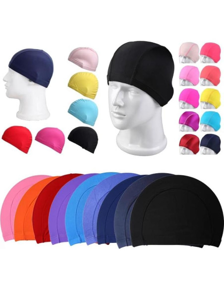Paquete de 7 Gorras de Natación SquEqu - Unisex, Talla Única
