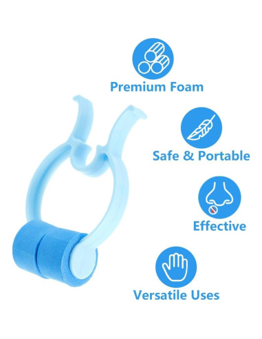 20 Clips Parar Sangrado Nasal YXCCSE - Espuma Suave, 6.5x4 cm