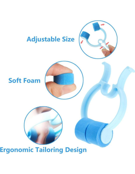 20 Clips Parar Sangrado Nasal YXCCSE - Espuma Suave, 6.5x4 cm