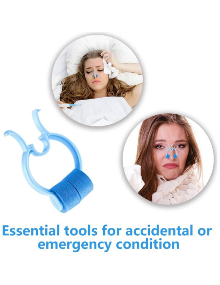 20 Clips Parar Sangrado Nasal YXCCSE - Espuma Suave, 6.5x4 cm