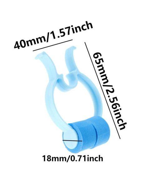 20 Clips Parar Sangrado Nasal YXCCSE - Espuma Suave, 6.5x4 cm