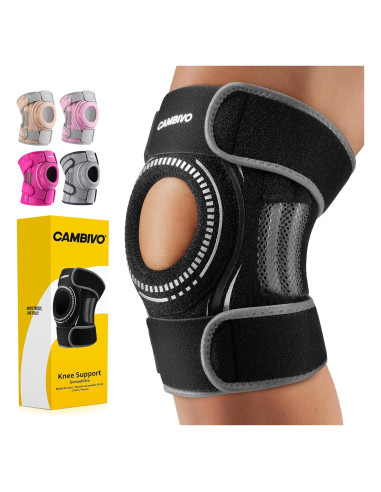 Faja de Rodilla CAMBIVO ELITE con Gel y Estabilizadores - Grande