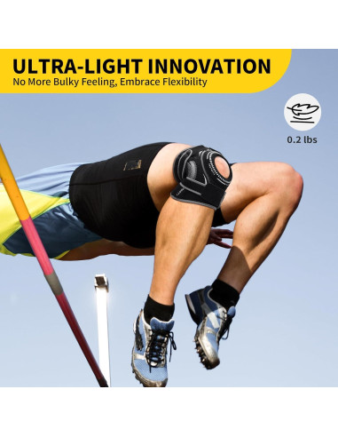 Faja de Rodilla CAMBIVO ELITE con Gel y Estabilizadores - Grande