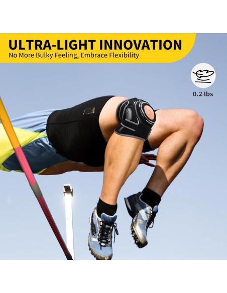 Faja de Rodilla CAMBIVO ELITE con Gel y Estabilizadores - Grande