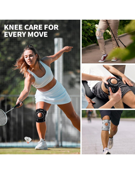 Faja de Rodilla CAMBIVO ELITE con Gel y Estabilizadores - Grande