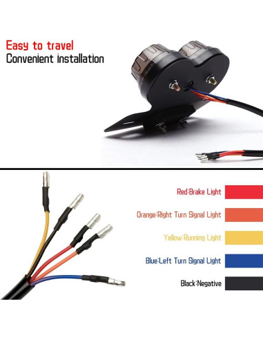 Luz Trasera LED DREAMIZER 40W para Motocicleta y Bicicleta