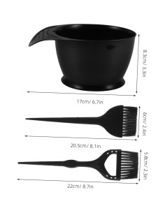 Kit de Tazón y Brocha para Tinte de Cabello CLISPEED 2