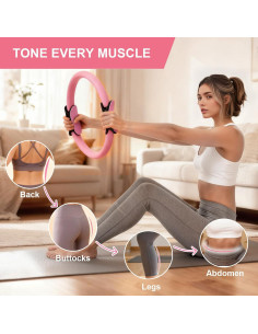 Kit de Pilates BYYNNE para Mujeres - 14 Piezas con Anillo y Pelota 2