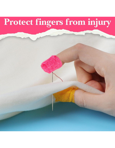 Dedales de Coser a Mano LLMSIX 3 Piezas Cinta Suave 18m