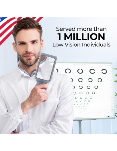 Lupa Recargable Magnipros 6X con Luz LED y Lente Antirreflejo