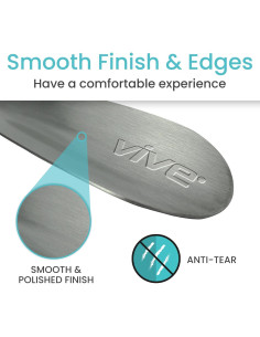 Calzador de Acero Inoxidable Vive Health - 19.05 cm - Doble Extremo 2