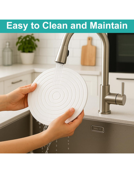 Juego de 3 Trivets Redondos Renawe de Diatomita 20 cm