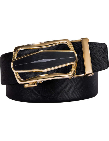 Cinturón Ratchet Barry.Wang Cuero Genuino Ajustable 2.86cm