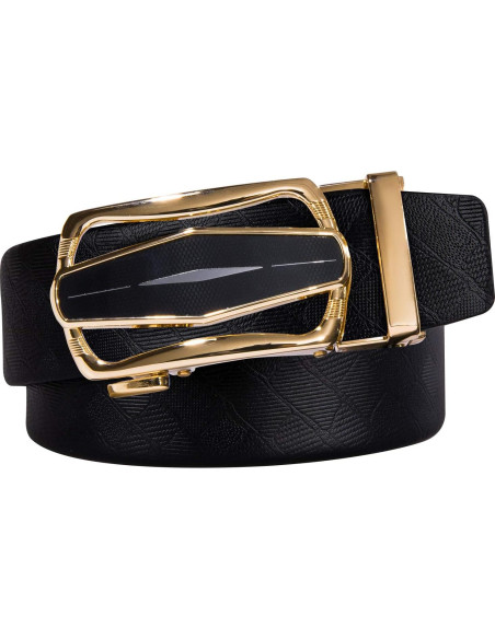 Cinturón Ratchet Barry.Wang Cuero Genuino Ajustable 2.86cm