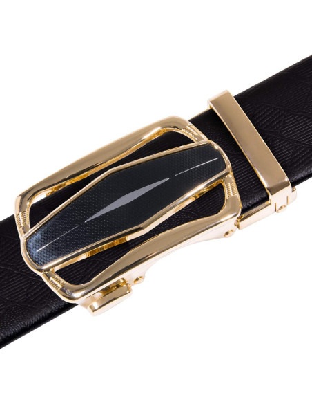 Cinturón Ratchet Barry.Wang Cuero Genuino Ajustable 2.86cm