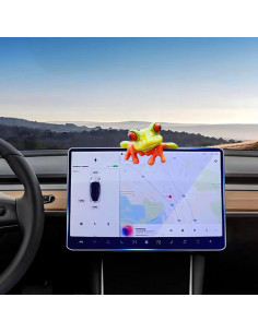 Adorno Rana Verde Motaney para Espejo Retrovisor y Consola 2