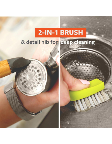 Cepillo de limpieza Micro Manager Full Circle, Verde, 31.7g