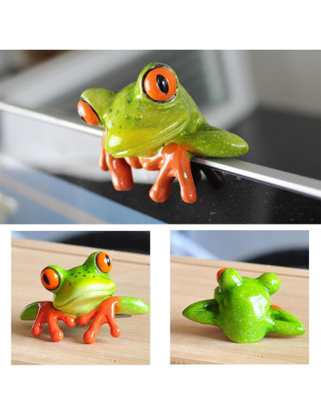 Adorno Rana Verde Motaney para Espejo Retrovisor y Consola