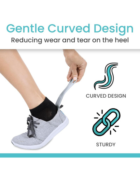 Calzador de Acero Inoxidable Vive Health - 19.05 cm - Doble Extremo