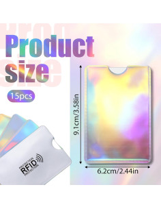 Set de Protectores RFID Skrfren para Tarjetas de Crédito 15 Pzas 2