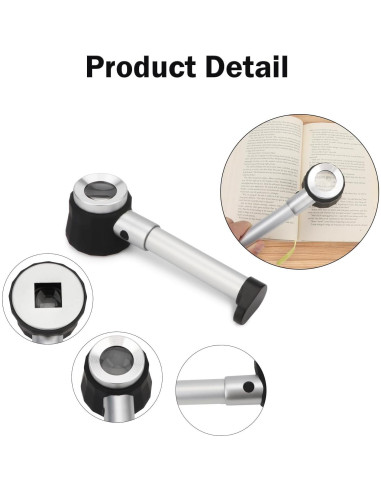 Lupa de Joyero Rongon 10X con Luz LED y Escala 25mm