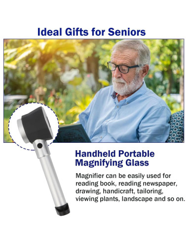 Lupa de Joyero Rongon 10X con Luz LED y Escala 25mm