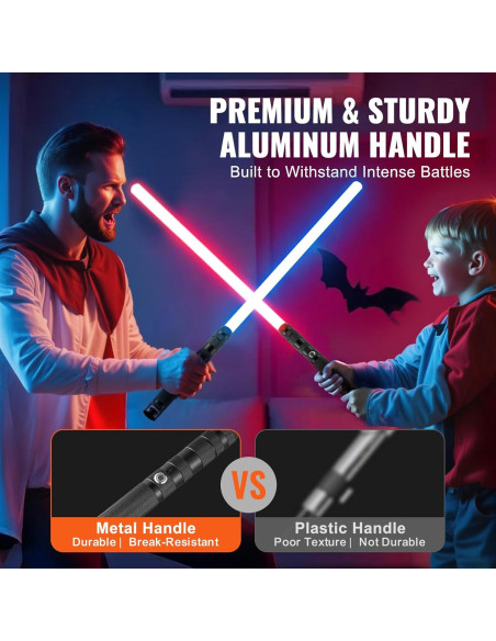 Sable de Luz VEVOR 78.74 cm RGB Recargable para Duelos