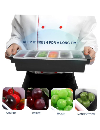 Contenedor de Almacenamiento de Frutas Ciieeo 49.5x16cm