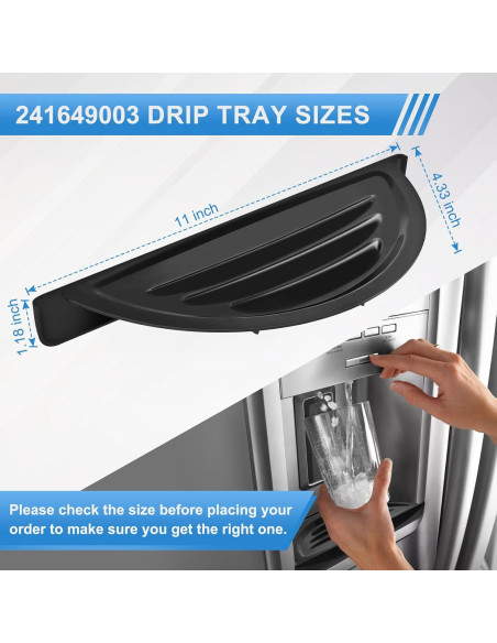 Bandeja de Goteo 241649003 MOHTOL para Refrigerador Frigidaire