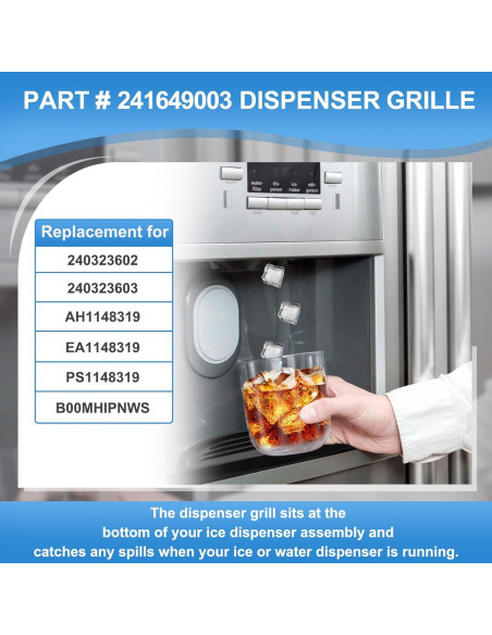 Bandeja de Goteo 241649003 MOHTOL para Refrigerador Frigidaire