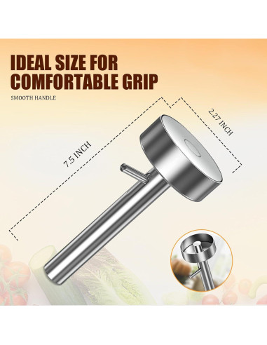 Prensa para Albóndigas de Acero Inoxidable Genérico 0.14 kg