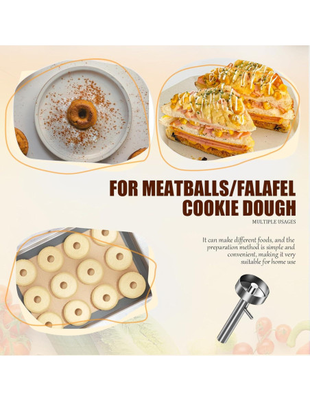 Prensa para Albóndigas de Acero Inoxidable Genérico 0.14 kg